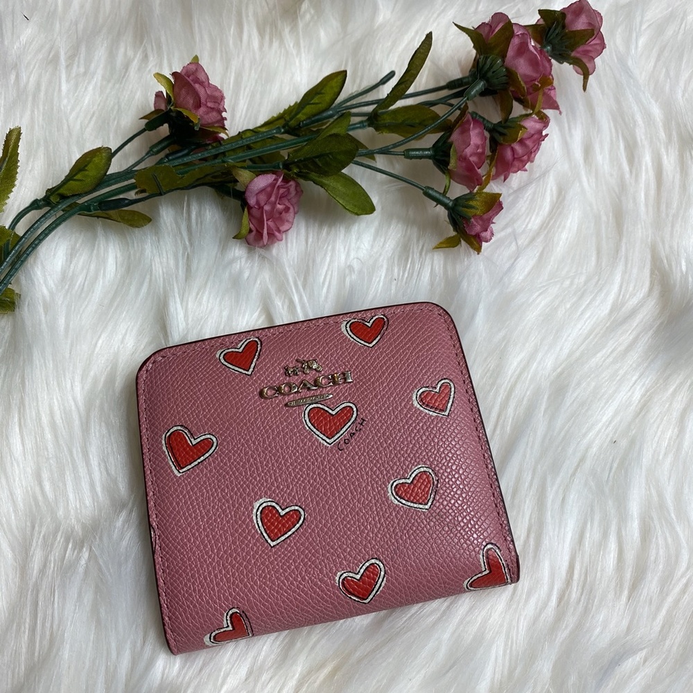 Coach Valentine Collection Pink Wallet wit…
